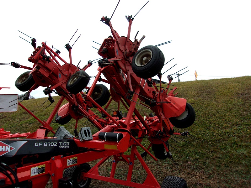 used kuhn gf8702tgii tedder for sale at baker and sons in ohio