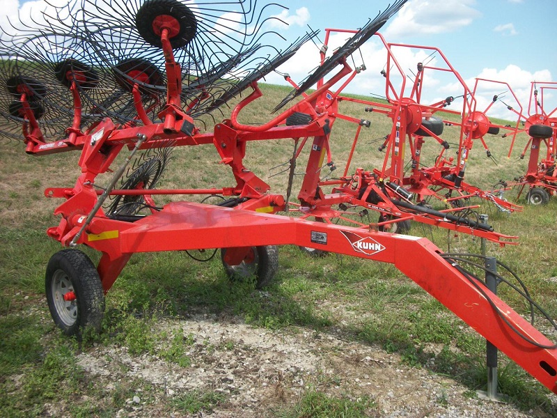 Used Kuhn SR110 rake in stock at Baker and Sons Equipment in Ohio