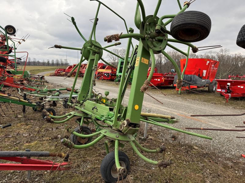 Used Krone KW550 tedder in stock at Baker & Sons Equipment in Ohio