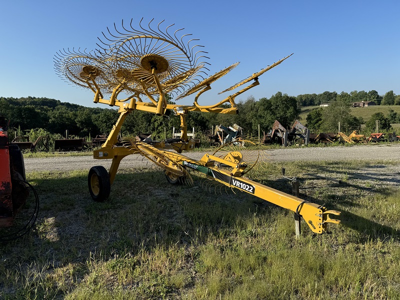 Used Vermeer VR1022 rake in stock at Baker and Sons Equipment in Lewisville, Ohio