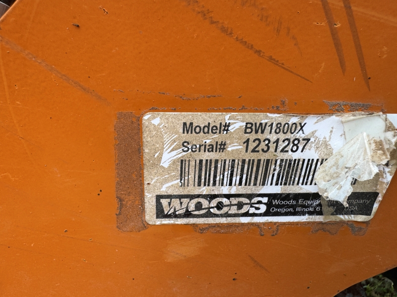 Used Woods BW1260X rotary mower at Baker & Sons Equipment in Ohio
