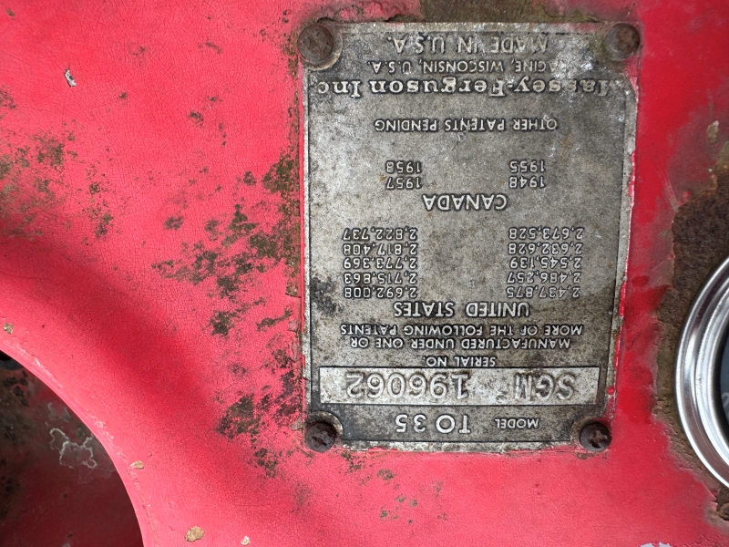 Used Ferguson TO-35 tractor at Baker & Sons Equipment in Ohio