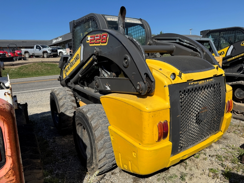 2015 New Holland L228 skidsteer in stock at Baker & Sons Equipment in Ohio