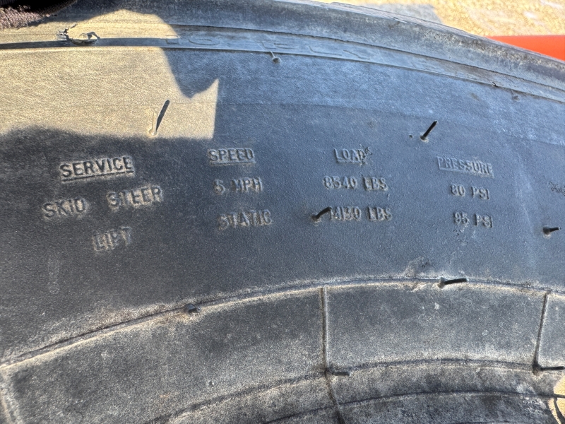 Used Galaxy 14X17.5 skidsteer tires in stock at Baker & Sons in Ohio