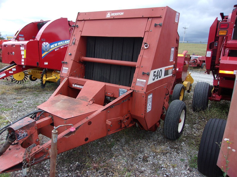 used Hesston 540 round baler at Baker & Sons Equipment in Ohio