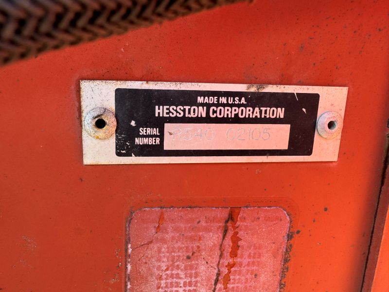 1995 Hesston 540 round baler for sale at baker & sons in ohio