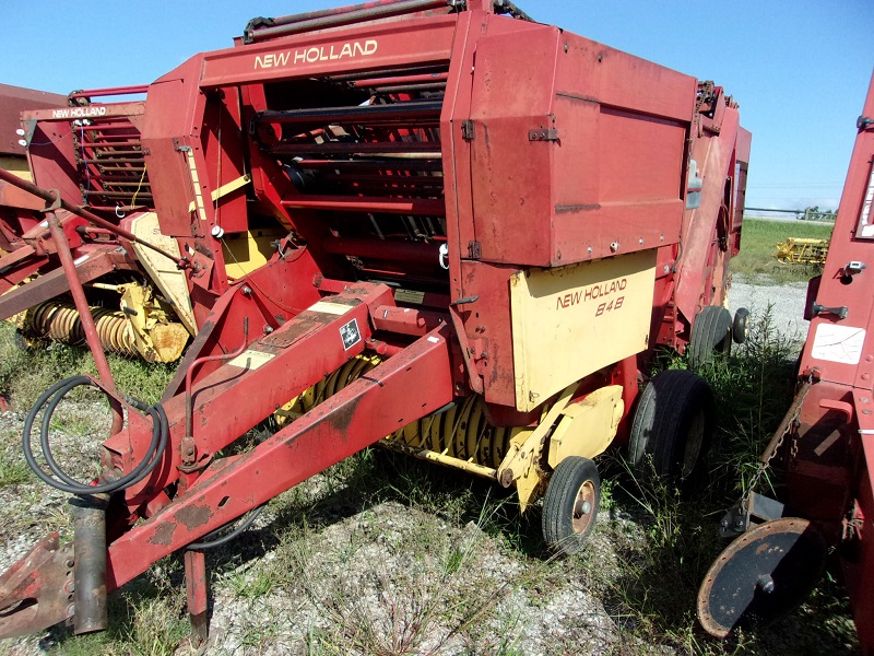 1987 New Holland 848 round baler at Baker & Sons Equipment in Ohio