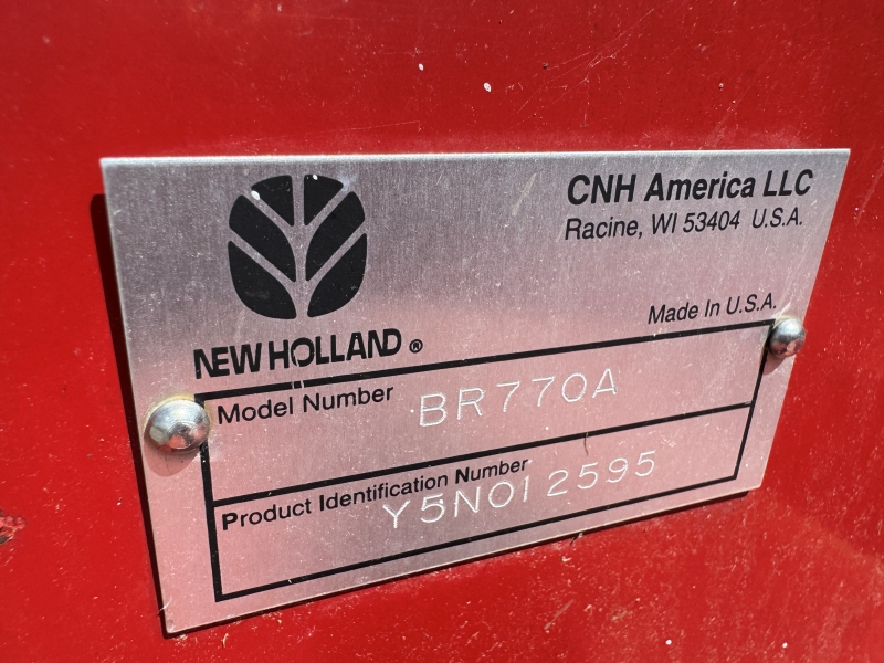 2006 New Holland BR770A round baler at Baker and Sons Equipment in Ohio