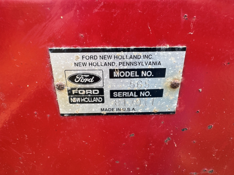 1989 New Holland 565 square baler at Baker & Sons Equipment in Ohio