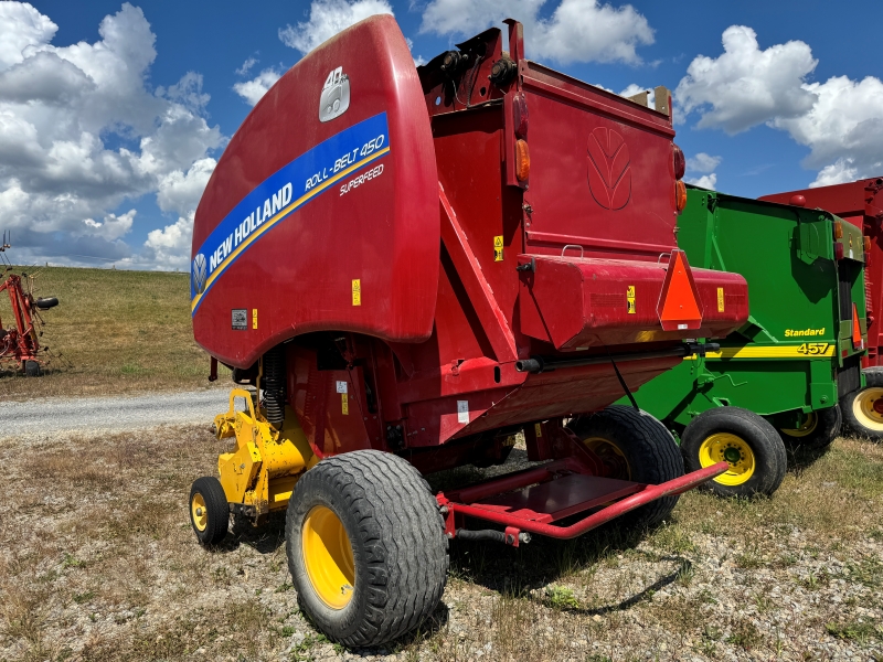 2015 New Holland RB450 round baler at Baker and Sons Equipment in Ohio