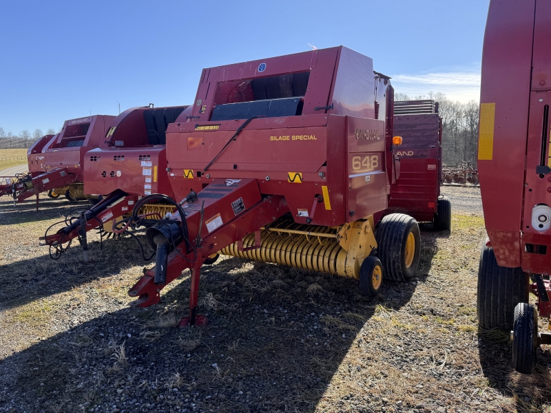 2002 New Holland 648 round baler for sale at Baker & Sons Equipment in Ohio