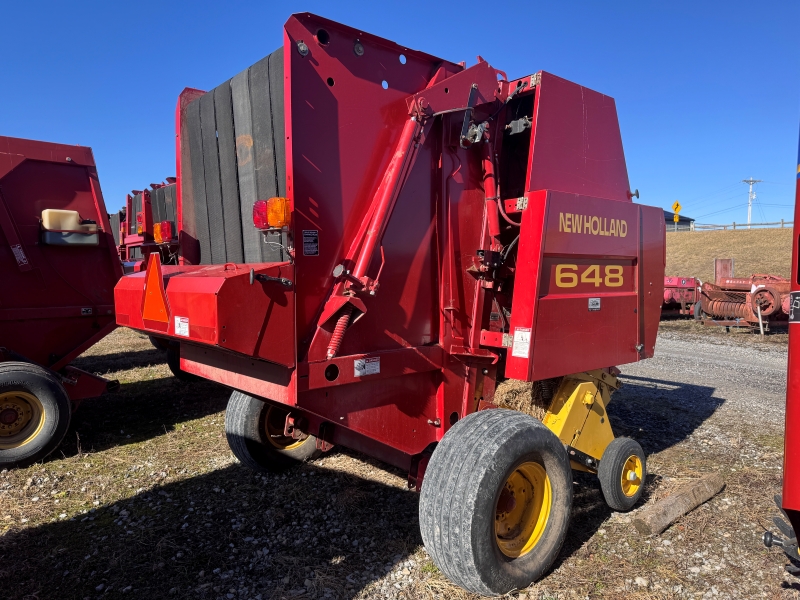 2002 New Holland 648 round baler for sale at Baker & Sons Equipment in Ohio