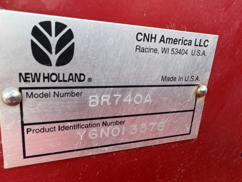 2006 New Holland BR740A round baler at Baker and Sons Equipment in Ohio