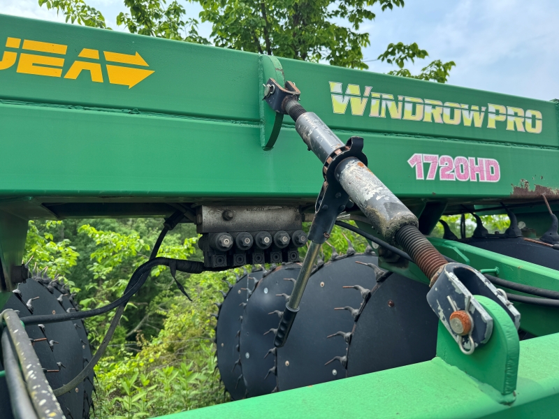 Used Pequea 1720HD rake in stock at Baker and Sons Equipment in Ohio