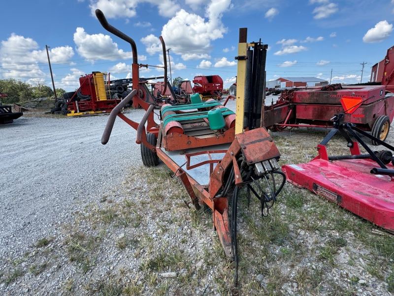 Used Kverneland 7510 bale wrapper at Baker & Sons in Ohio