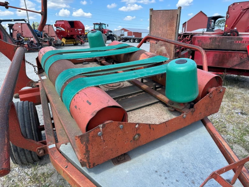 Used Kverneland 7510 bale wrapper at Baker & Sons in Ohio