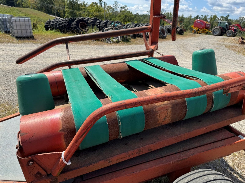 Used Kverneland 7510 bale wrapper at Baker & Sons in Ohio