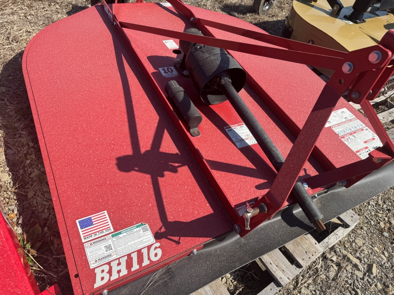 2023 Bush Hog BH116 rotary mower for sale at Baker & Sons in Ohio