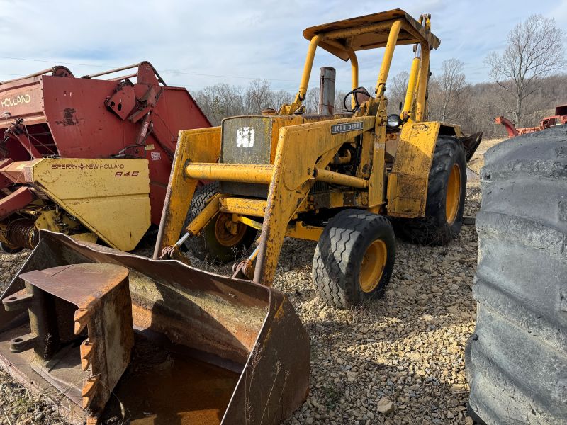 Used John Deere 500C tractor loader backhoe for sale at Baker & Sons Equipment in Lewisville, Ohio