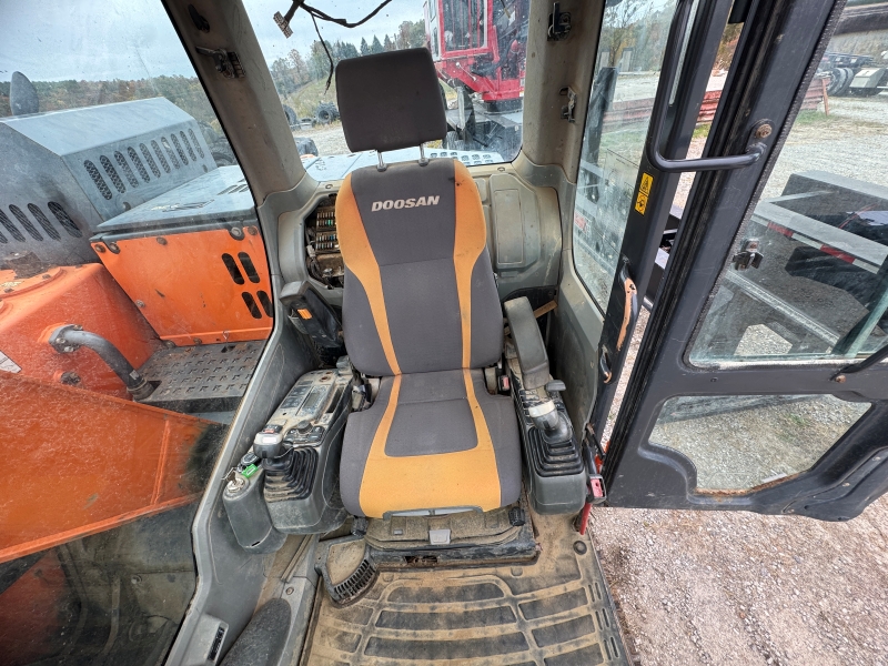 Used Doosan DX140LCR-5 excavator for sale at Baker and Sons Equipment in Ohio