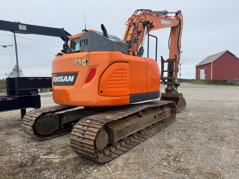 Used Doosan DX140LCR-5 excavator for sale at Baker and Sons Equipment in Ohio