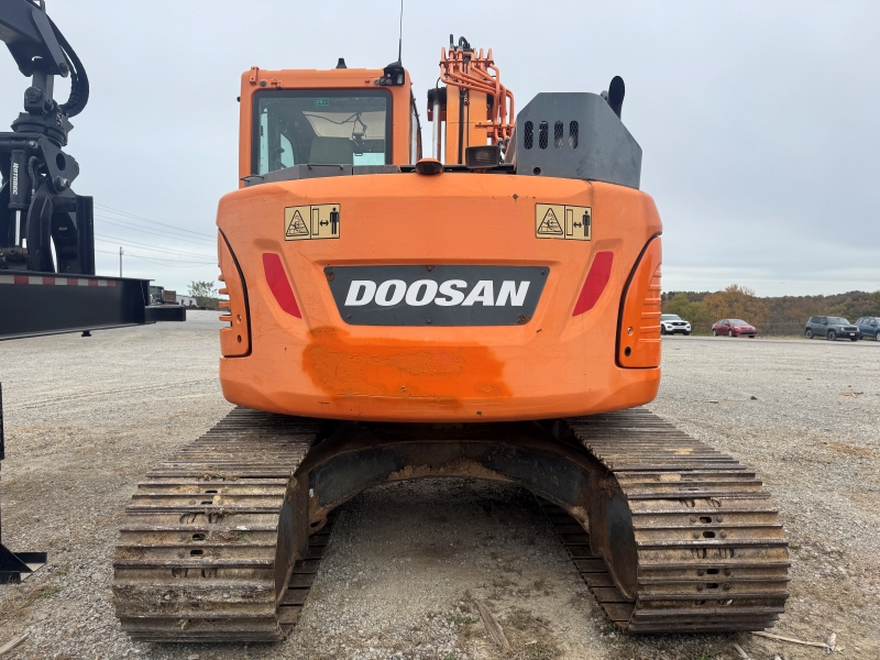 Used Doosan DX140LCR-5 excavator for sale at Baker and Sons Equipment in Ohio