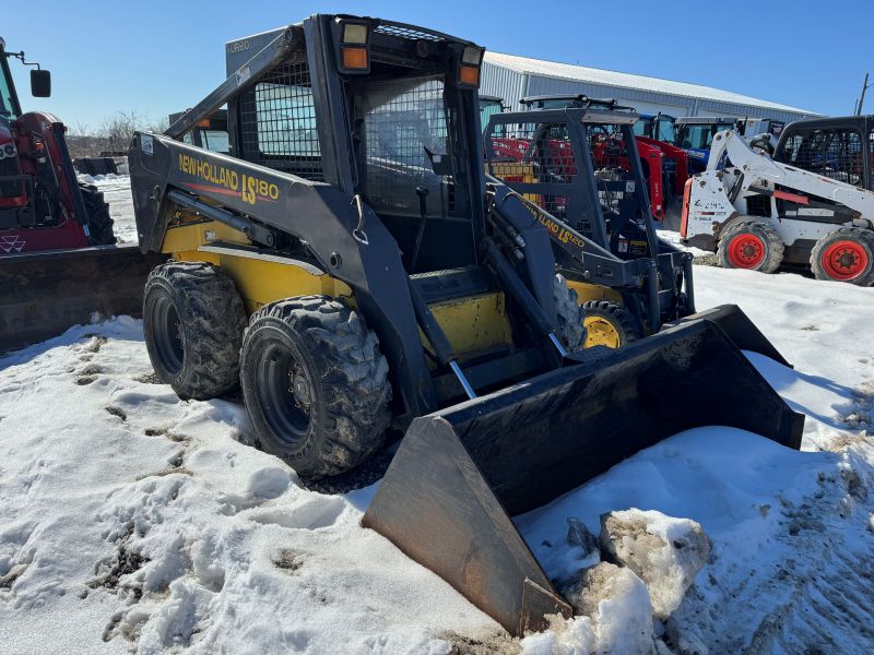 Used New Holland LS180 skidsteer for sale at Baker & Sons Equipment in Lewisville, Ohio