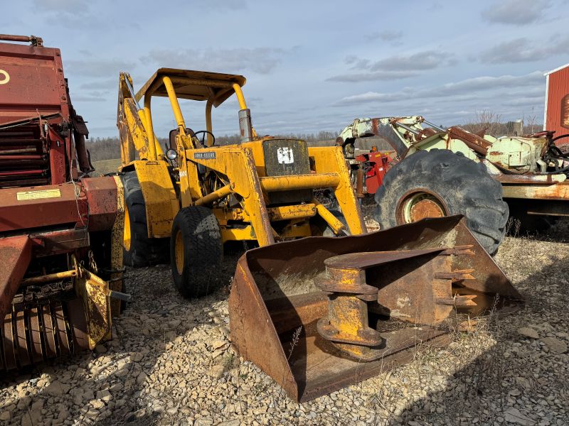 Used John Deere 500C tractor loader backhoe for sale at Baker & Sons Equipment in Lewisville, Ohio