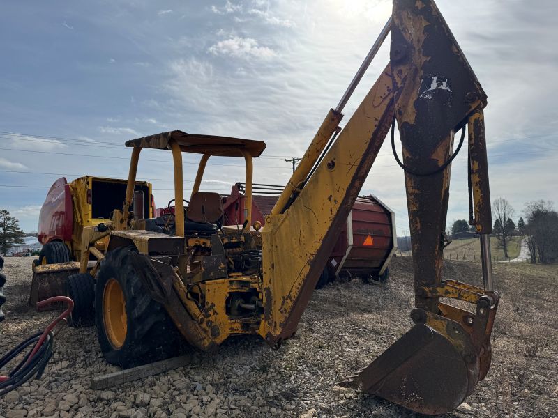 Used John Deere 500C tractor loader backhoe for sale at Baker & Sons Equipment in Lewisville, Ohio