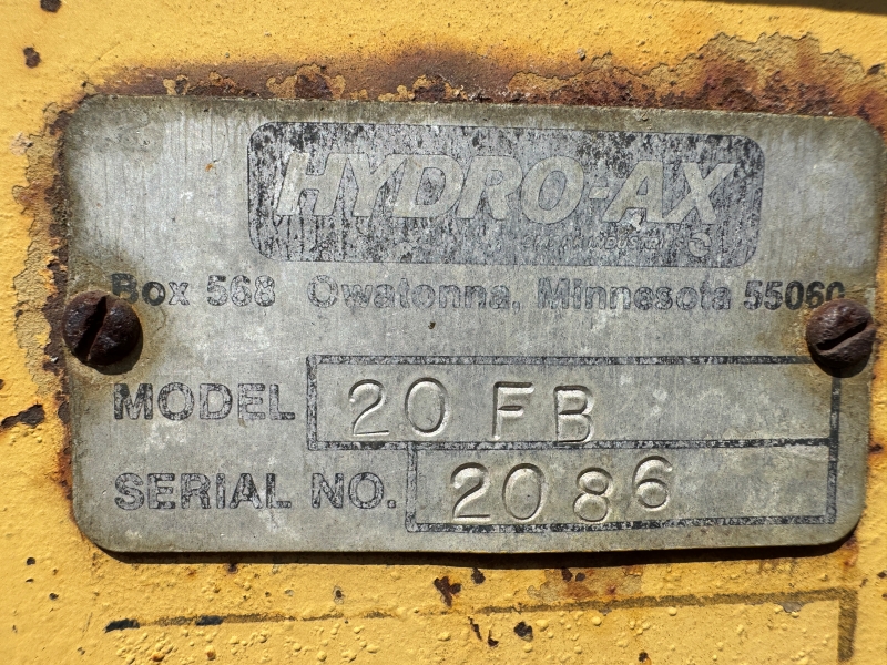 Used Hydro Ax 20FB shear head in stock at Baker & Sons Equipment in Ohio