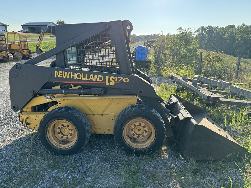 2001 New Holland LS170 track skidsteer for sale at Baker & Sons Equipment in Lewisville, Ohio