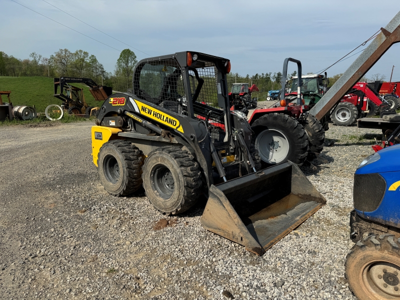 2017 New Holland L218 skidsteer at Baker & Sons Equipment in Ohio